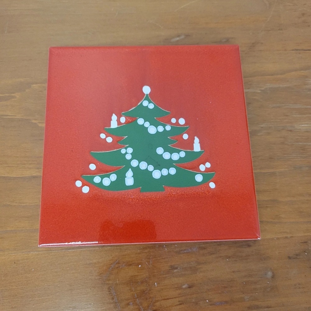 Waechtersbach Christmas Tree Trivet 6 x 6" Square